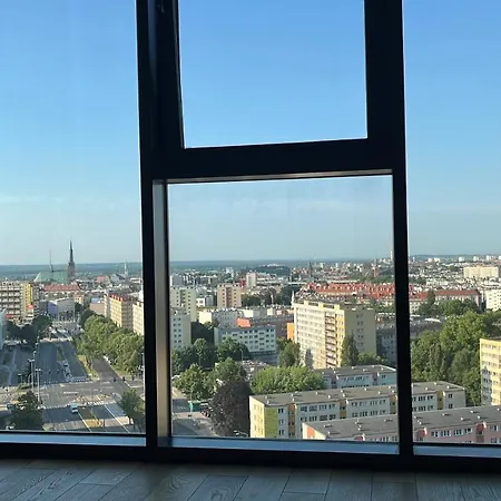 Hanza Tower - Luxurious Apartment 60M2 - 15Th Floor City View Stettino Esterno foto
