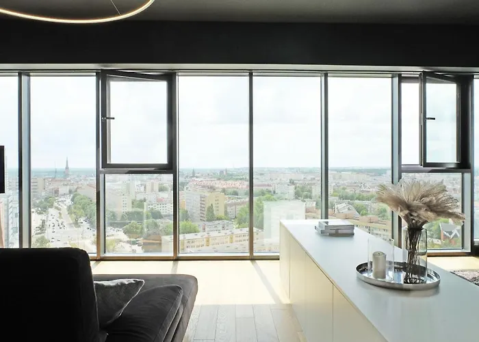 Hanza Tower - Luxurious Apartment 60M2 - 15Th Floor City View